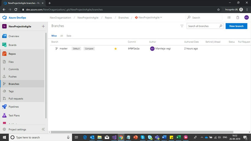 Branching information